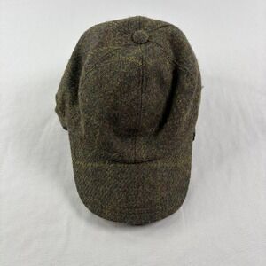 Vintage John Hanly Wool Hat Cap Green Medium 7 1/8 Cabbie Newsboy Ireland